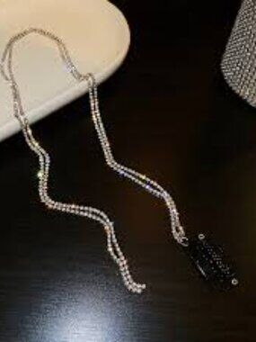 Rhinestone Tassel Hair Clip